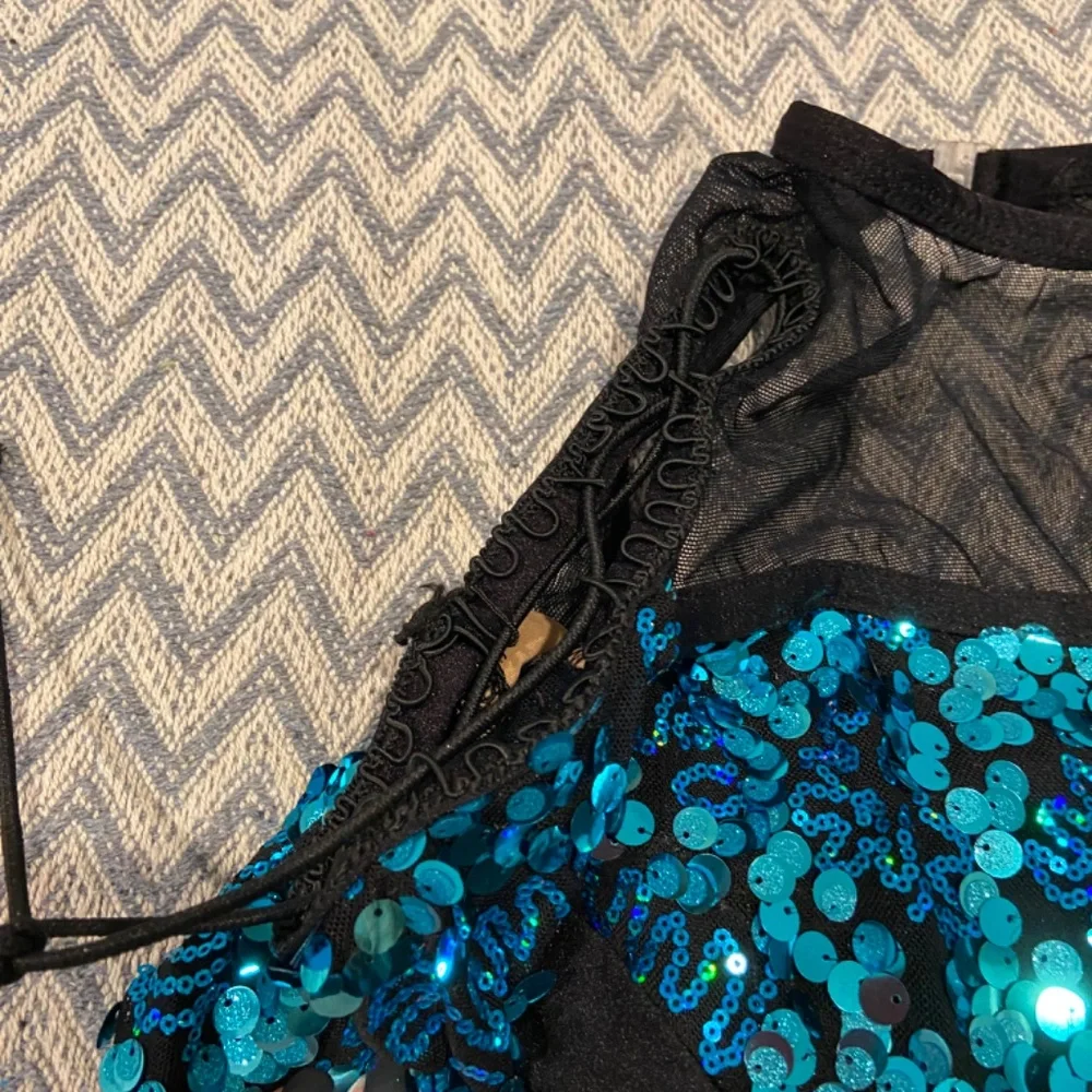 A Wish Come True Dance Costume Me & You with Blue Sequined Detailing